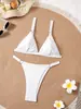 2025 Nuevo Popular Europeo y Americano Sexy Traje de Baño Bikini Dividido Cómodo Secado Rápido de Cintura Alta Alta Elasticidad Traje de Baño Traje de Baño