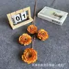 Floristería de Simulación de Boda Naranja Material de Flores Naranja Naranja Tema Arreglo de Lugar de Boda Hotel Arreglo de Flores de Plástico
