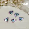 Explosiones Japonesas Celebridad de Internet Arte de Uñas Amor Diamante Cristal Color Mágico Corazón Torcido Diamante Luz de Luna Corazón de Melocotón Diamante Puntiagudo Armadura de Novia Joyería