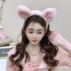 Otoño e Invierno Nuevo Diadema de Felpa de Oso Fresa para Lavar la Cara, Diadema de Presión para el Cabello, Linda Diadema, Accesorios para el Cabello de Oso Peludo para Mujer
