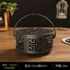 Gaiola de Pássaro Dourada Escandinava Suporte para Incenso de Mosquito Caixa de Incenso de Mosquito de Ferro Decoração de Pátio Doméstico de Chão com Bandeja Fogão de Incenso de Mosquito de Metal