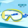 Gafas de natación para niños, profesionales, impermeables, antivaho, HD, galvanizadas, transparentes, para niñas y hombres, con montura grande, para buceo y natación