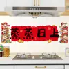 Adesivos de Cozinha Desenho Animado à Prova de Óleo, Resistentes a Altas Temperaturas, À Prova d'Água, À Prova de Fogo, Adesivos de Parede para Azulejos, Adesivos de Parede para Coifa