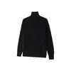 Suéter Cardigan Retro de Gola Alta Estilo Coreano Transfronteiriço 2025 para Homens e Mulheres, Malha Solta de Outono, Jaqueta Top de Cor Sólida