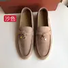 Mocasines LP sin etiqueta para mujer Piel Genuina Slip-on Zapatos Casuales Gamuza Guisantes Planos Planos Británicos Cómodos