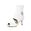 Zapatos de Mujer Transfronterizos Comercio Exterior Amazon Dropshipping Sandalias de Verano de Caña Alta Sandalias de Tacón de Aguja con Punta Descubierta Calzado de Mujer de Talla Grande de Comercio Exterior 33