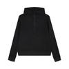 Moletom com Capuz para Mulheres, Feito de Lã Alemã, Quente e Casual, com Meio Zíper, Adequado como Camada Base, Forrado com Fleece para Outono e Inverno, Toque de Alta Qualidade