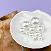 Botones de plástico con forma de hongo y perlas artificiales, botones cosidos a mano para cheongsam y traje Tang de estilo chino, cuentas redondas, accesorios para ropa de bricolaje
