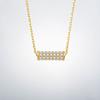 Collar de Plata de Ley con Zirconia Passepartout Cadena para Clavícula Calidoscopio de Diamantes Completos para Novia y Familia Collar Festivo Regalo de Cumpleaños