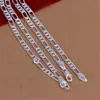 Cross-border hot 4mm banhado a prata três um colar europeu e americano moda jóias colar acessórios comércio exterior fornecimento atacado