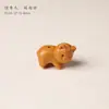 Cabeza de Oso Estéreo Suave y Linda Madera de Durazno Arte Accesorios DIY Accesorios Trenzados con Cuentas Cuentas Espaciadoras Pulsera Collar Joyería