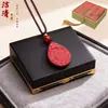 Colgante Bagua de Cinabrio Collar con Colgante de los Doce Zodiacos Joyería para Mujer Diseño de Nicho de Alta Gama Joyería Taoísta Venta al por Mayor