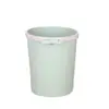 Suministro directo de fábrica Creativo Cubo de basura para cocina y oficina al por mayor sin tapa engrosado color simple papelera cubo de basura con anillo de presión