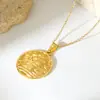 Colar Pingente Exclusivo de Aço Inoxidável Transfronteiriço Moda Europeia e Americana Feminino Corrente de Suéter 18K Joias Versáteis da Moda Atacado