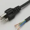 Cable de Alimentación de Tres Clavijas Americano Venta Directa de Fábrica Estándar Americano Cabeza Única Americana 1m Cable de Alimentación con Enchufe Americano de Tres Pines