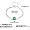 Pulsera de Cadena Doble Capa con Hojas Completamente de Circonita Estilo Europeo y Americano de Lujo Ligero, Acero Inoxidable Chapado en Oro Real de 18K, Joyería Minimalista de Nicho