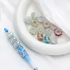 Nueva Piedra Ojo de Gato Cadena de Diamante Cuentas Planas Bola de Diamante Cuentas Usables con Agujero Recto DIY Llavero Cadena de Bolsa Accesorios Mayoreo