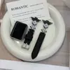 Pulseira compatível com Xiaomi Mi Band 10 Pro, pulseira com padrão de trevo de quatro folhas e lichia para 8 Pro, Redmi 654, pulseira feminina