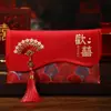 Sobres Rojos para Bodas, Paquetes Rojos de Tela para Bodas, Bolsas Grandes de Sobre Rojo para Regalos de Boda, Paquetes Rojos Festivos para Regalos en Efectivo