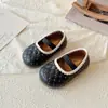 Zapatos de Princesa con Lentejuelas para Niñas Estilo Nuevo Primavera y Otoño 2026 Zapatos de Cuero Slip-On para Bebés Estilo Dulce Planos