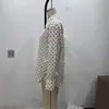 Cardigan de Manga Larga Elegante para Mujer Estilo Retro de Lunares con Cuello Solapa Moda Nueva 2026 Transfronterizo Europeo y Americano 260012