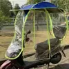 Toldo para Veículo Elétrico com Cortina Lateral Totalmente Fechada Guarda-Sol para Veículo a Bateria Guarda-Sol para Bicicleta Motorizada Guarda-Chuva para Chuva Guarda-Sol para Triciclo Guarda-Sol para Motocicleta