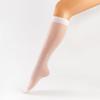 Calcetines Lolita dulces japoneses de seda blanca para primavera y verano, transparentes, JK, color blanco leche, para pantorrilla, para mujer