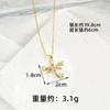 Novo Colar Dourado de Areia Vietnamita Banhado a Ouro 18K, Estilo Europeu e Americano, Brincos de Libélula Cravejados com Diamantes, Joias de Nicho Duradouras