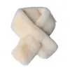 Bufanda gruesa de invierno, cálida, de piel de conejo sintética, elegante y a la moda, con diseño cruzado, versátil y ligera, una bufanda lujosa para mujer