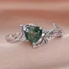 Nuevo Anillo Femenino Cao Shi Temu con Forma de Corazón Dulce, Diseño de Nicho con Ramas Entrelazadas, Regalo de San Valentín