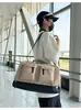 Bolsa Deportiva con Separación Húmeda y Seca, Gran Capacidad, Bolsa de Fitness Unisex, Bolsa de Viaje para Viajes Cortos de Negocios, Bolso Cruzado Portátil para Mujer