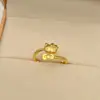 Libro Rojo Pequeño Explosiones Gatito Anillo Lindo Dibujo Animado Anillo de Dedo Exquisito Versátil Anillo de Alta Gama para Mujeres