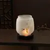 Candelabro de Cristal de Gama Alta Zen Retro Sala de Té Adornos Chinos Hogar Antiguo Vela Pantalla de Lámpara Antigua Luz de Ambiente