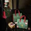 Bolsa Térmica Descartável para Levar Bolsa Térmica de Natal Bolsa de Mão Não Tecido Personalizado Folha de Alumínio Sacola de Embalagem com Impressão Colorida