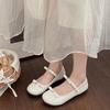 Sapatos de Salto Baixo Piao Hong Evening Breeze para Mulheres 2025 Primavera/Verão Novo Estilo Britânico Elegante e da Moda Sapatos Mary Jane de Fada