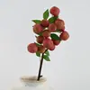 Cachos de Lichia Artificiais, Galhos de Lichia Falsa de Plástico com Folhas, Galhos Grandes de Lichia para Decoração de Salão de Exposições e Adereços de Fotografia