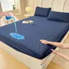 2025 Novo Lençol de Cama Impermeável com Acolchoamento de Poliéster TPU, Algodão Escovado Amigo da Pele, Transfronteiriço da Amazon Shopee Shein Temu