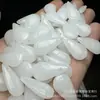 Cristal de vidro esculpido branco 22 x 12 formato gota joias diy brincos feitos à mão pingente acessórios de cabelo atacado