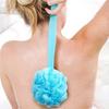 Cepillo de baño colgante súper suave de mango largo para baño, frotador de espalda, bola de baño, flor de baño, cepillo de baño para masaje, ventas directas de fábrica