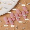 Nuevas Joyas de Aleación de Trenzas Pequeñas Rizadas Famosas de Internet Accesorios Metálicos para Uñas Estilo Punk Decoraciones Pequeñas para DIY