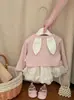Conjunto de Falda para Niña Primavera y Otoño, Vestido Elegante para Bebé, Conjunto de Dos Piezas con Cárdigan Tejido, Atuendo de Salida para Bebé Estilo Coreano