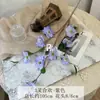 Flor Artificial Girassol Coelho de 3 Pétalas Material DIY Decoração de Casa Flor Artificial Nicho Floral de Alta Qualidade Tecido para Arranjo Floral de Casamento