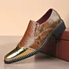 Superventas de Amazon Transfronterizo Tallas Grandes Comercio Exterior para Hombre Slip-on Casual de Negocios Ajuste tipo calcetín Formal para Hombre 251111