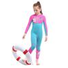 SLINX novo traje de mergulho infantil 3mm uma peça feminina de manga comprida roupa de banho terno quente mergulho surfing medusas