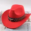 Chapéu Top Étnico Chapéu de Cowboy Ocidental Xizang Xizang Chapéu de Performance Chapéu de Lã Chapéu de Lã Retrô Centro-Europeu e Americano