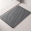 En stock Esterilla Absorbente de Barro Diatomeo Duro Tallado Esterilla de Piso para Baño Hogar de Baño Antideslizante Secado Rápido Esterilla de Pies de Diatomea