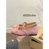 ¡Morado taro! Zapatos Mary Jane de Plataforma de Gamuza para Mujer con Lazo Delicado para Aumentar la Altura