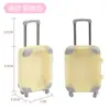 Estuche de Carrito de Almacenamiento de Comida Miniatura Simulado, Maleta Pequeña Transparente para Cosméticos, Juguete para Casa de Muñecas
