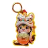 Chaveiro Dourado do Ano do Cavalo Ouro Puro 999 Giratório Trazedor de Fortuna Alça de Pingente para Bolsa de Celular Presente Venda por Atacado Personalização