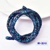Fábrica color AB pieza brillante taladro cuerda tubería pegamento red taladro taladro caliente parche DIY cordón de zapato pasador de pelo accesorios para el cabello al por mayor